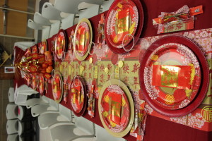 Chinese New Year Table set for our Great Reads for Girls participants.